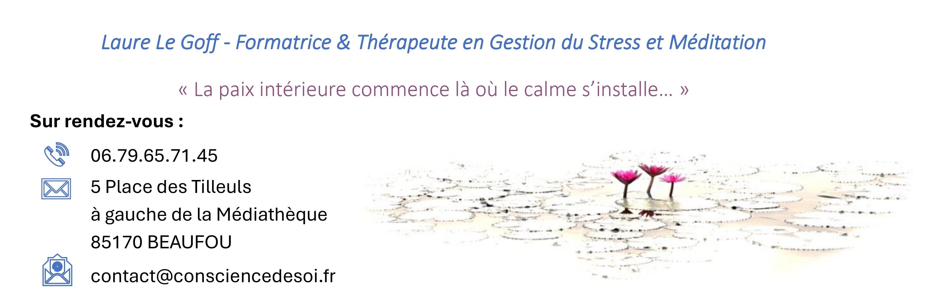 La paix intérieure commence là où le calme s’installe